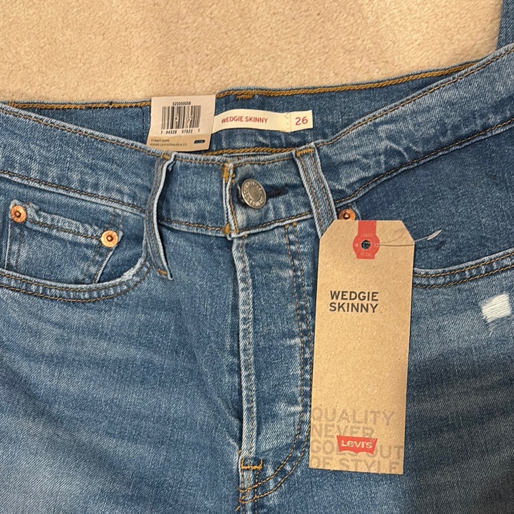 Levi's Wedgie Skinny Jeans - Blue